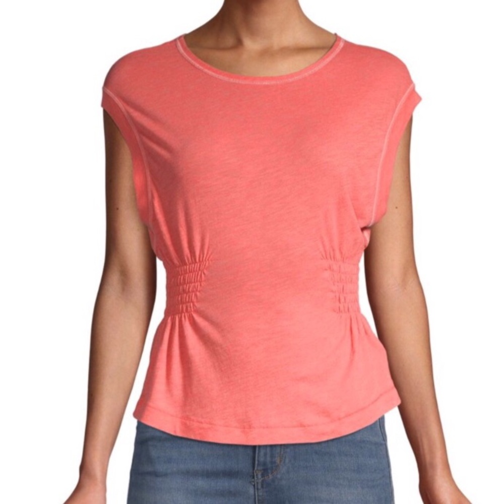 NWT Free People Cherry May Side-Shirred Tank Top